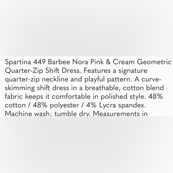 Spartina 449 Nora 1/2 zip mini Dress Barbee women’s xs. - Picture 6 of 7